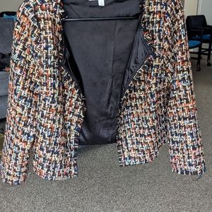 Multicolor tweed jacket